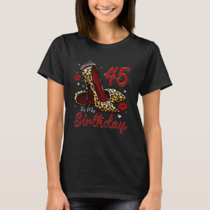 Camiseta Altos saltos entrando no meu 45º aniversário, 45º