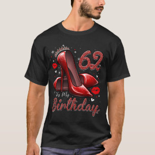 Camiseta Altos saltos entrando no meu 62º aniversário, 62 e