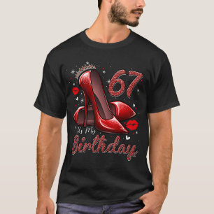 Camiseta Altos saltos entrando no meu 67º aniversário, 67 e