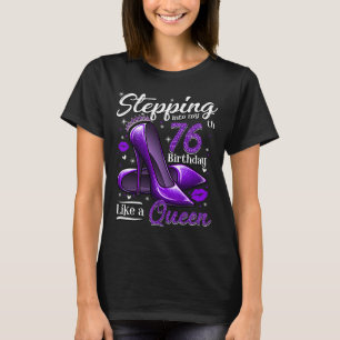 Camiseta Altos saltos entrando no meu 76º aniversário 76 e