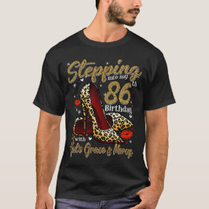 Camiseta Altos saltos entrando no meu 86º aniversário 86 e 