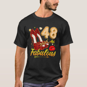 Camiseta Altos Saltos Florais 48 E Fabuloso 48º Aniversário