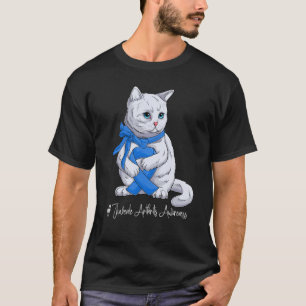 Camiseta Altura da Artrite Juvenil Nacional Mês Azul R