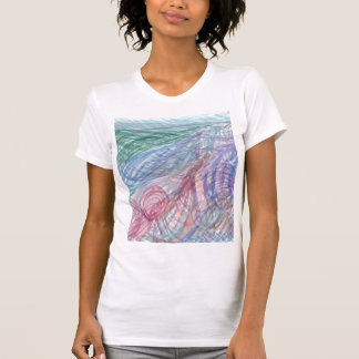 Camiseta Alturas Alpinas Doodle Abstrato