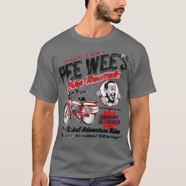 Camiseta Aluguer de Bicicletas Pee Wee Herman (Frente)