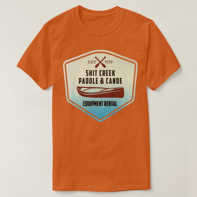 Camiseta Aluguer de equipamento de canoa de remada (Frente do Design)