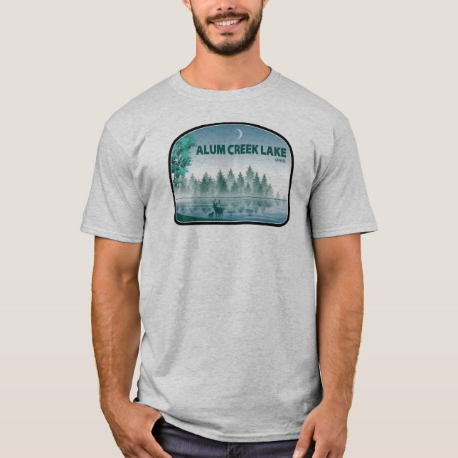 Camiseta Alum Creek Lake Ohio Deer (Frente)