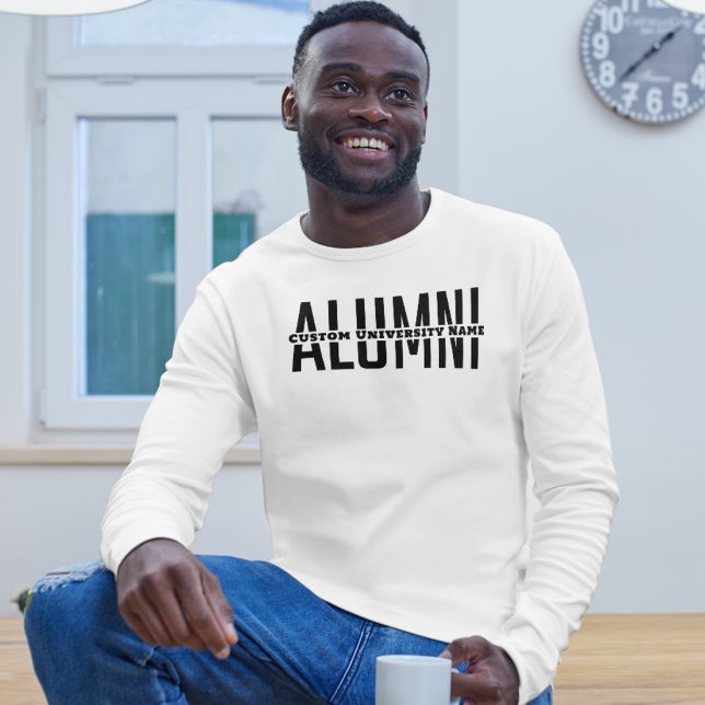 Camiseta Alumni - Camisa Universitária Personaliza (Custom University Graduation Shirt Gift)