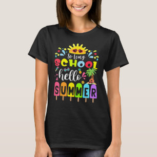 Camiseta Aluna de Professora de Verão, Aluna de Escola Long
