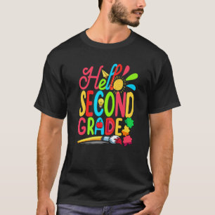 Camiseta Aluno Bonito Professora Olá Segundo Grau Primeiro