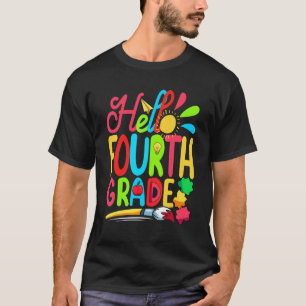 Camiseta Aluno Carinhoso Professor Olá Quarta Série Primeir