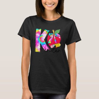 Camiseta Aluno da Pré-Escola Maçã Tie Dye Professor Volta P