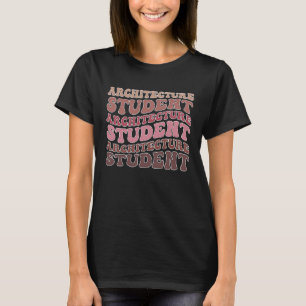 Camiseta Aluno de Arquitetura Groovy Arquiteto Futuro Em Pr