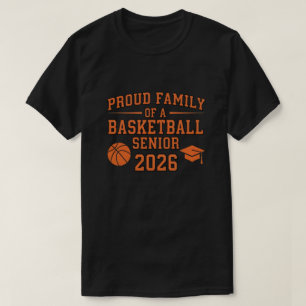Camiseta Aluno de Basquete Sênior 2026 Turma de 2026 Gradua