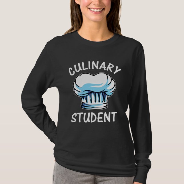 Camiseta Aluno de Culinária Chef Cozinhando (Frente)