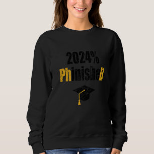 Camiseta Aluno de Doutorado 2024 Concluiu Grau de Doutor A