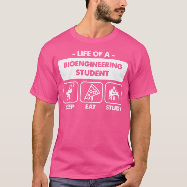 Camiseta Aluno de Graduação em Bioengenharia (Frente)