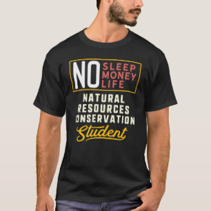 Camiseta Aluno de graduação em Conservação de Recursos Natu