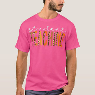 Camiseta Aluno Ensino Esquadrão-Leopardo Caiu outono Th