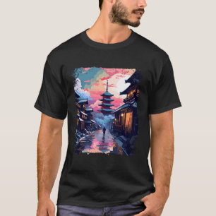 Camiseta Aluno Japonês Vaporwave Takayama Vila