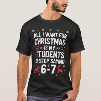 Camiseta Alunos Dizendo 6-7 67 Seis Sete Professor Engraçad