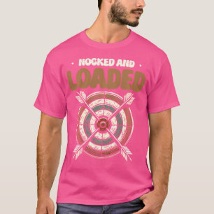 Camiseta Alvo De Arco De Arqueiro Com Nocking E Carregado