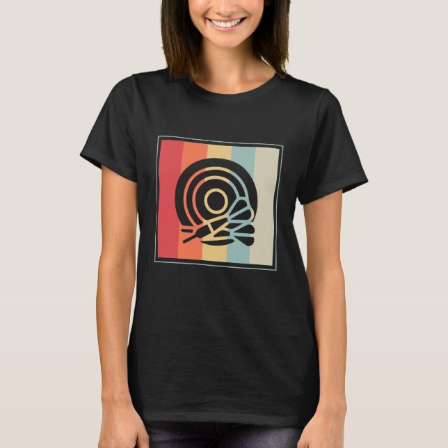 Camiseta Alvo de Dardo de Tabuleiro de Dardos (Frente)