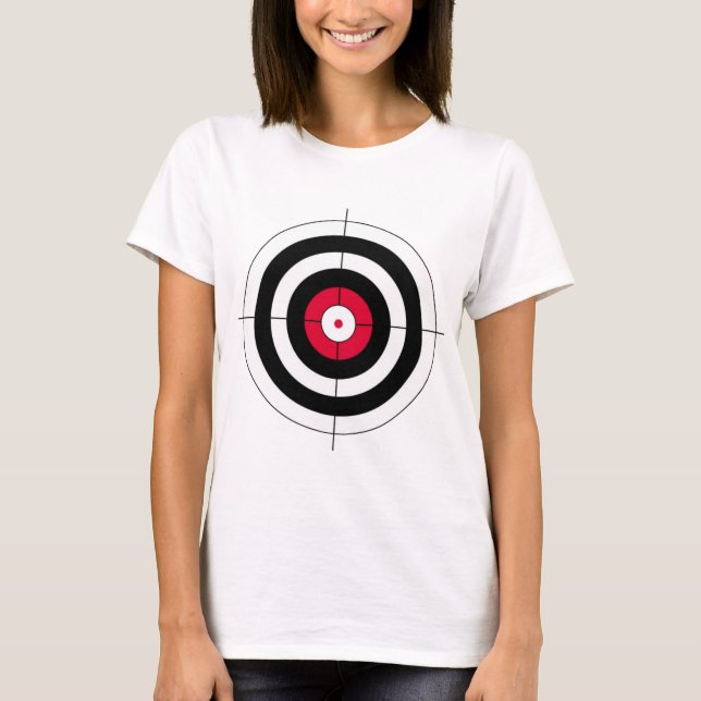 Camiseta Alvo do BullsEYE dos Crosshairs (Frente)