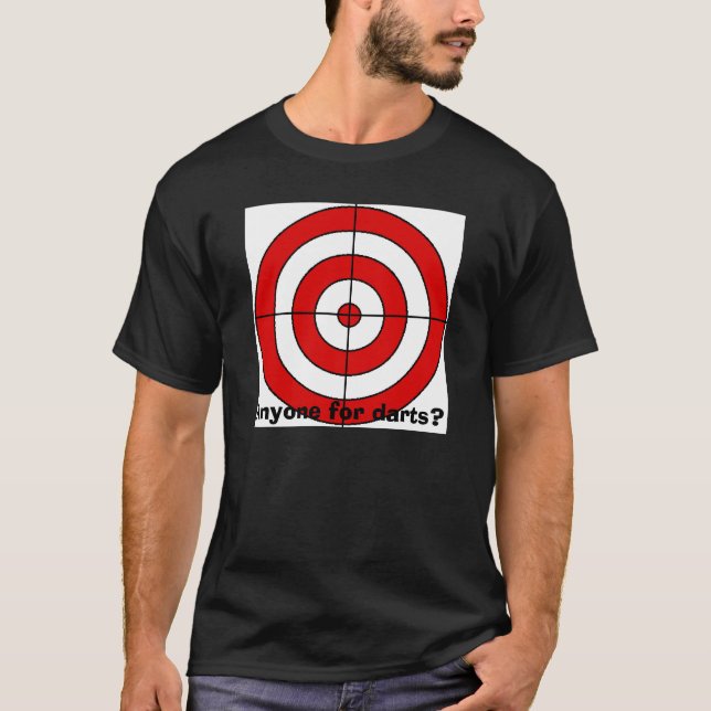 Camiseta alvo, qualquer um para dardos? (Frente)