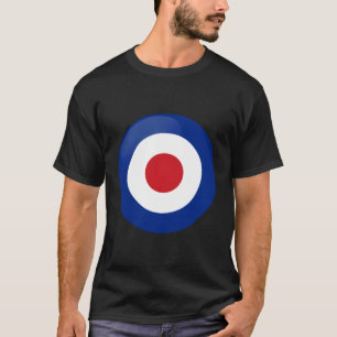 Camiseta Alvo - Roundel do Símbolo Raf Mod Bullseye
