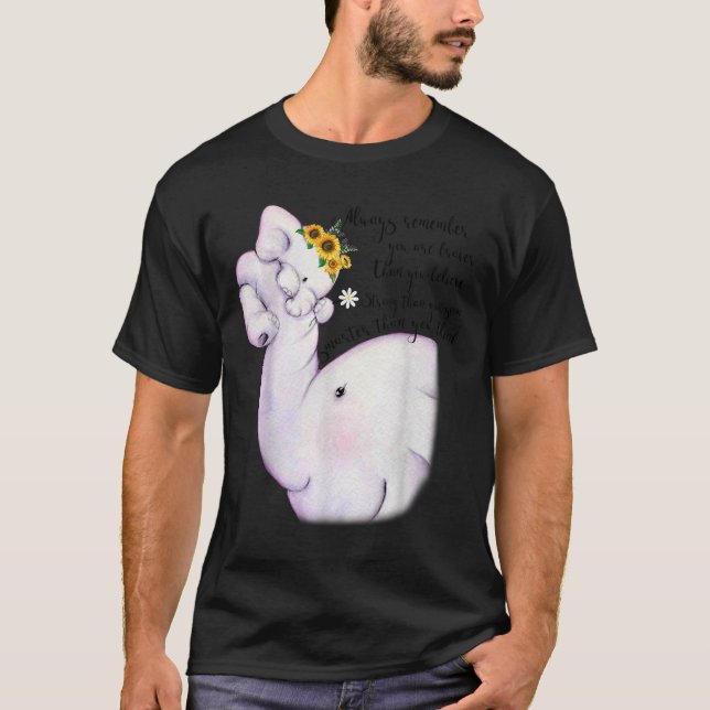 Camiseta Always Remember You Are Braver Than You Believe Mo (Frente)