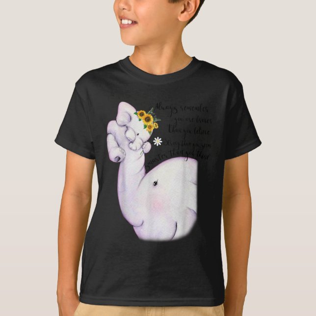 Camiseta Always Remember You Are Braver Than You Believe Mo (Frente)