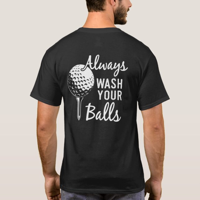 Camiseta Always Wash Your Balls Golf (Verso)