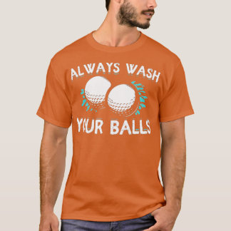 Camiseta Always Wash Your Balls Golf Funny 