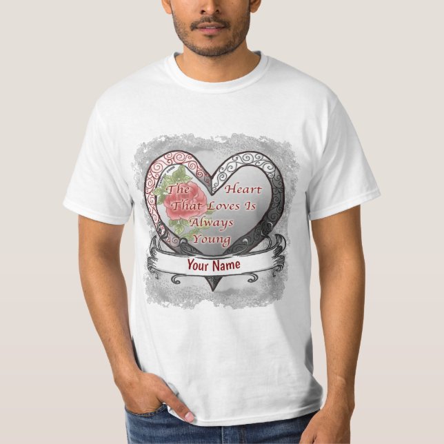 Camiseta Always Young Silver Heart (Frente)