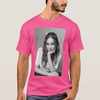 Camiseta Alycia Debnam-Carey Pop de Retrato de Arte Preta