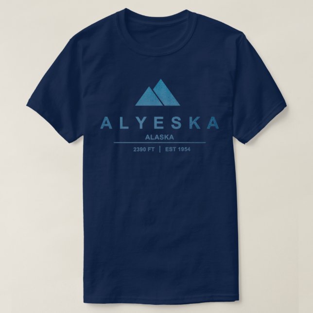 Camiseta Alyeska Ski Resort Alaska (Frente do Design)