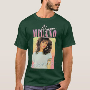 Camiseta Alyssa Milano 80 Estética Estiletada