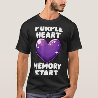 Camiseta Alzheimer awareness heart memory start support 