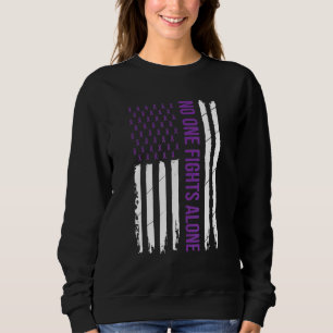 Camiseta Alzheimer consciência Demência em Fita Roxa Mãe D