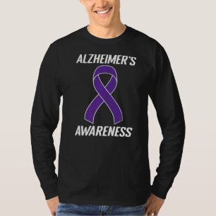 Camiseta Alzheimer de Fita Roxa Sensibilização Mão de Pai