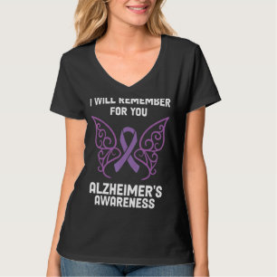Camiseta Alzheimer de girassol Fita de consciência Bumbum r