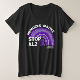 Camiseta Alzheimer do dia mais longo 2024 senhoras mais T-S