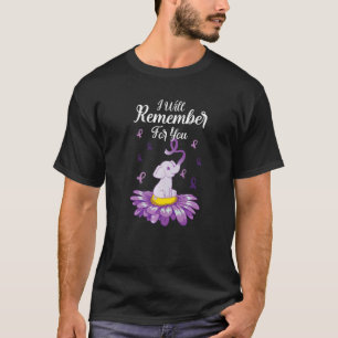 Camiseta Alzheimer é um elefante bonito
