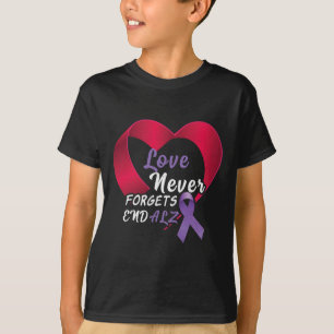 Camiseta Alzheimer Final de Alzheimer de ponta roxa Sensibi