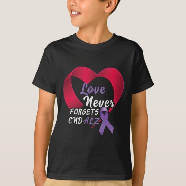 Camiseta Alzheimer Final de Alzheimer de ponta roxa Sensibi (Frente)