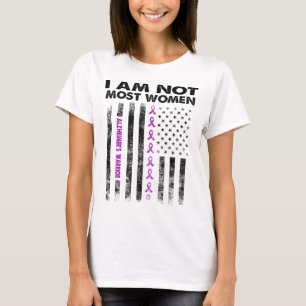 Camiseta Alzheimer Guerreiro não sou a maioria das mulhere