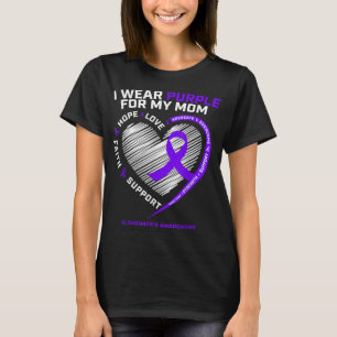 Camiseta Alzheimer Roxo Produtos de Consciência Mamãe Ofere