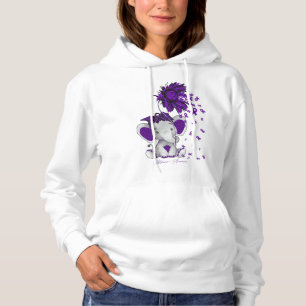 Camiseta Alzheimer Sensibilização Elefante Girassol