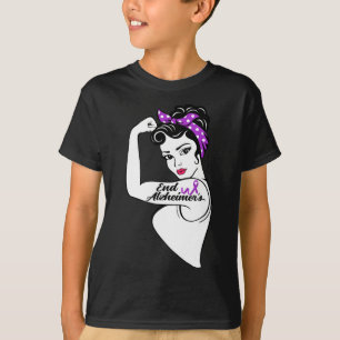 Camiseta Alzheimer Sensibilização Forte Fita Roxa